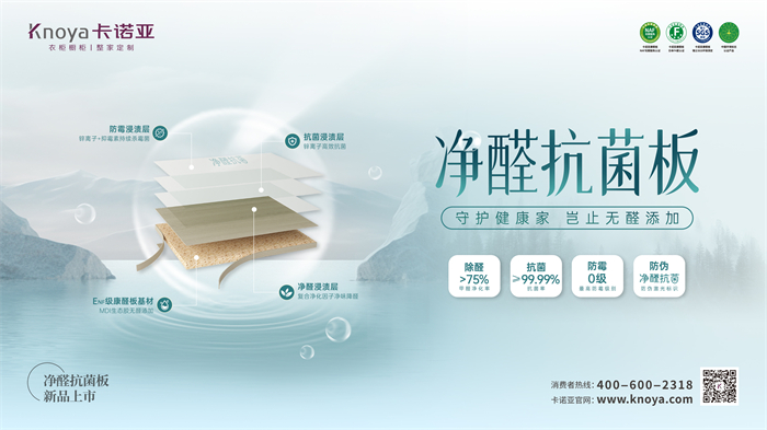 卡諾亞凈醛抗菌板豈止無(wú)醛添加，全方位守護(hù)健康家